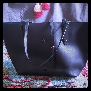Coach market tote pebble navy